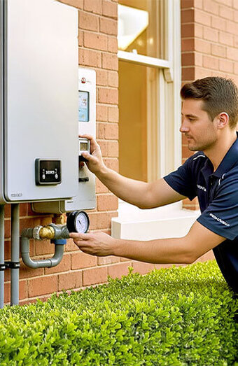 Technician Testing Water Meter